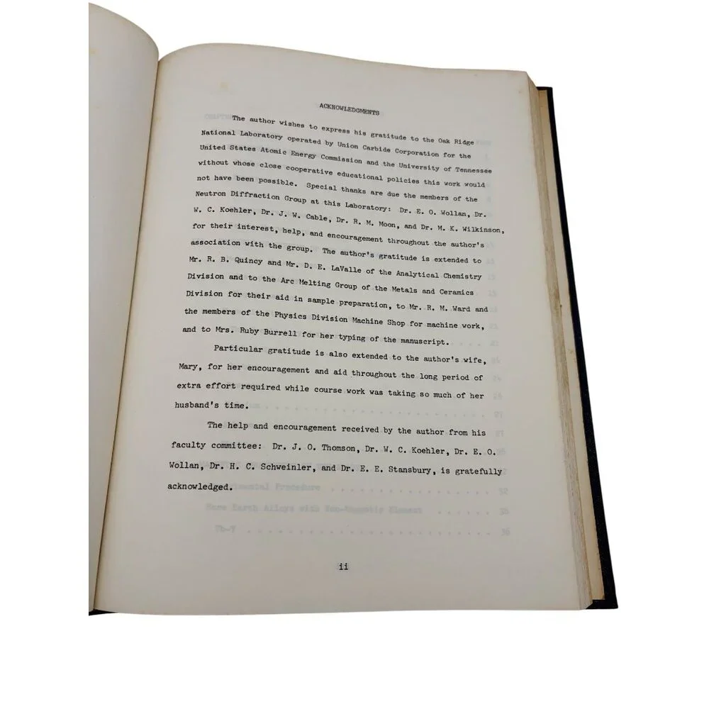 1965 UT Dissertation Magnetic Structure Rare Earth Alloys Harry Child Oak Ridge - Picture 4 of 10